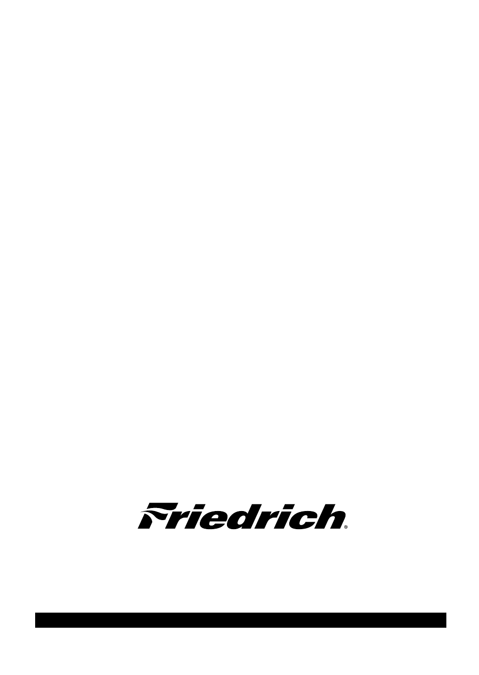 Friedrich air conditioning co | Friedrich CP12 User Manual | Page 58 / 58