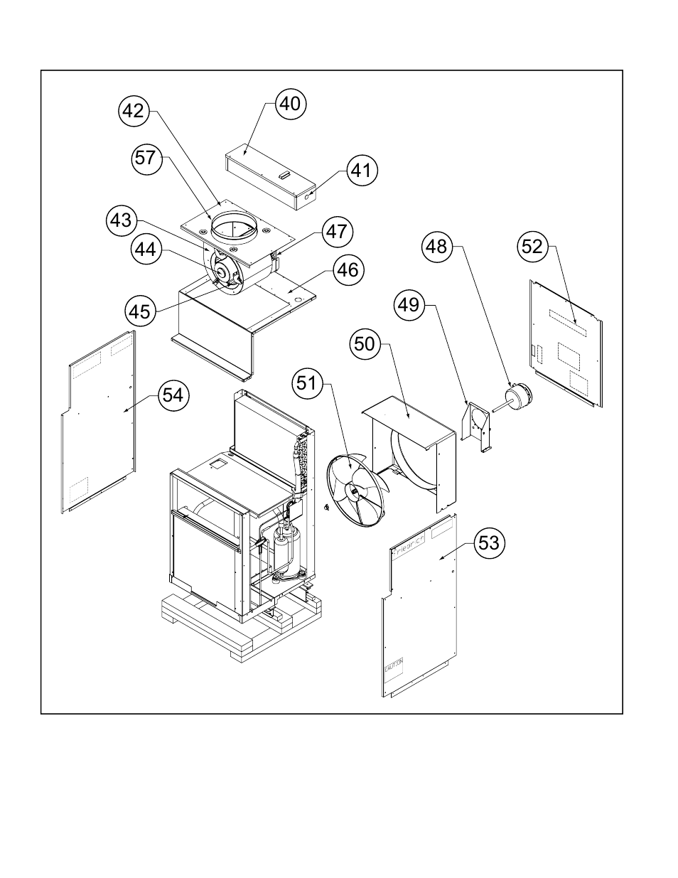 Blower assembly | Friedrich 000 BTU/H User Manual | Page 6 / 8