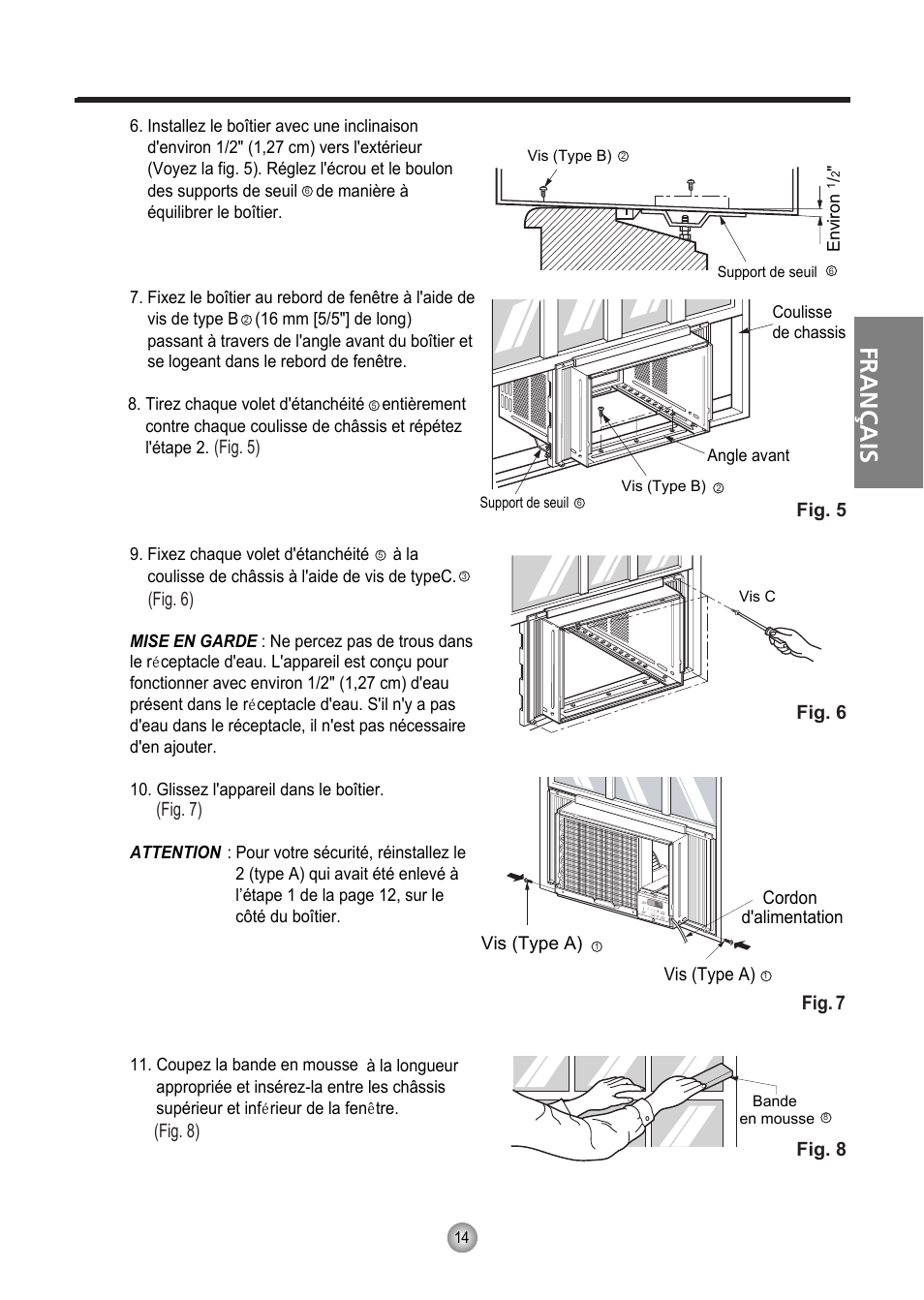 Français, Fig. 7 | Friedrich CP10 User Manual | Page 36 / 61