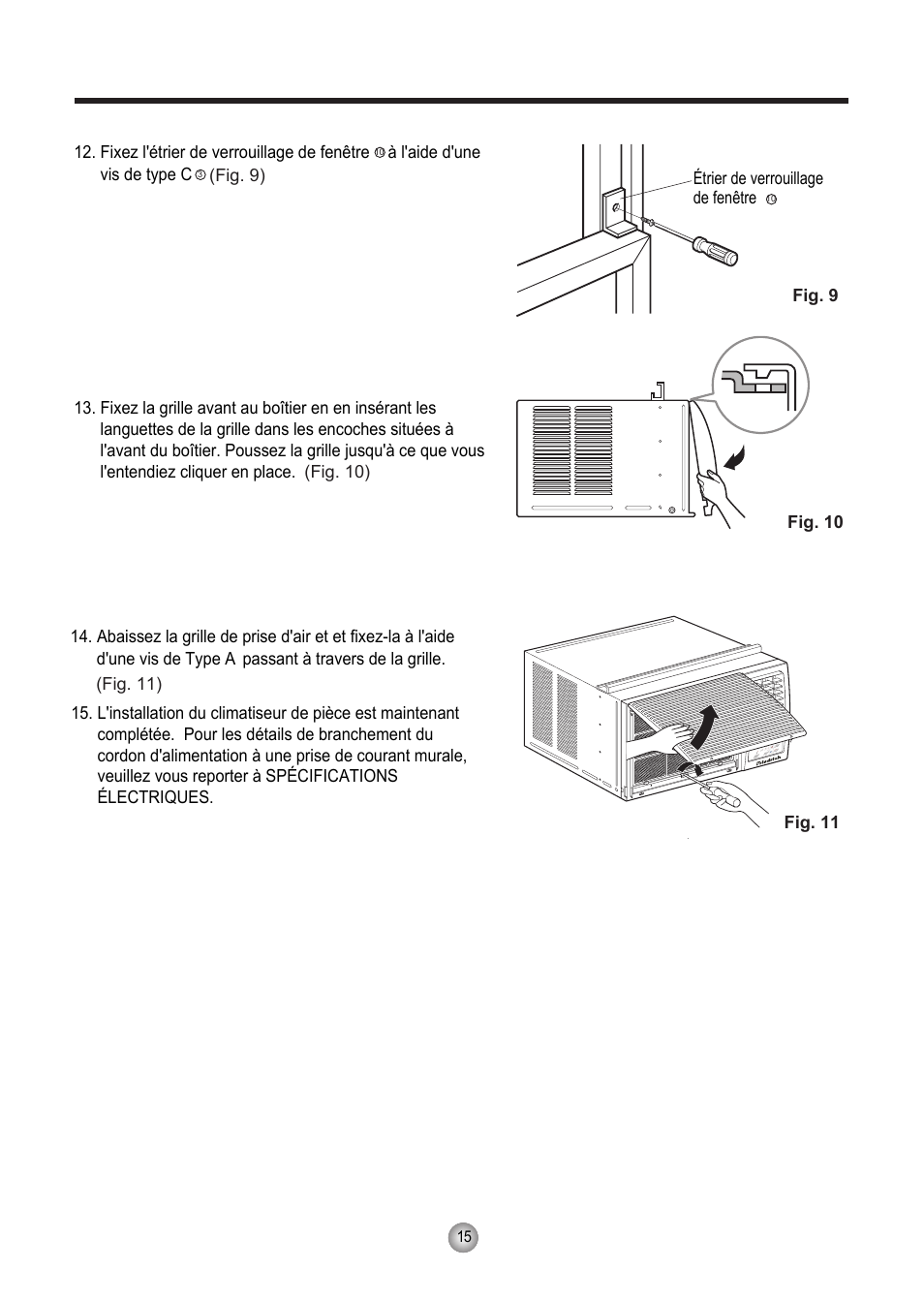 Français | Friedrich CP10 User Manual | Page 37 / 61