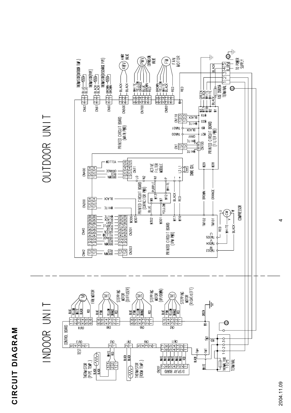 Circuit diagram | Friedrich MW24C3F User Manual | Page 5 / 24