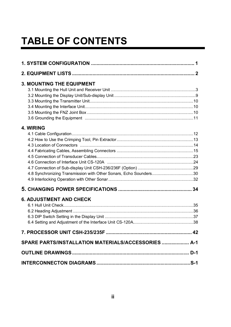 Furuno CSH-24F User Manual | Page 4 / 98