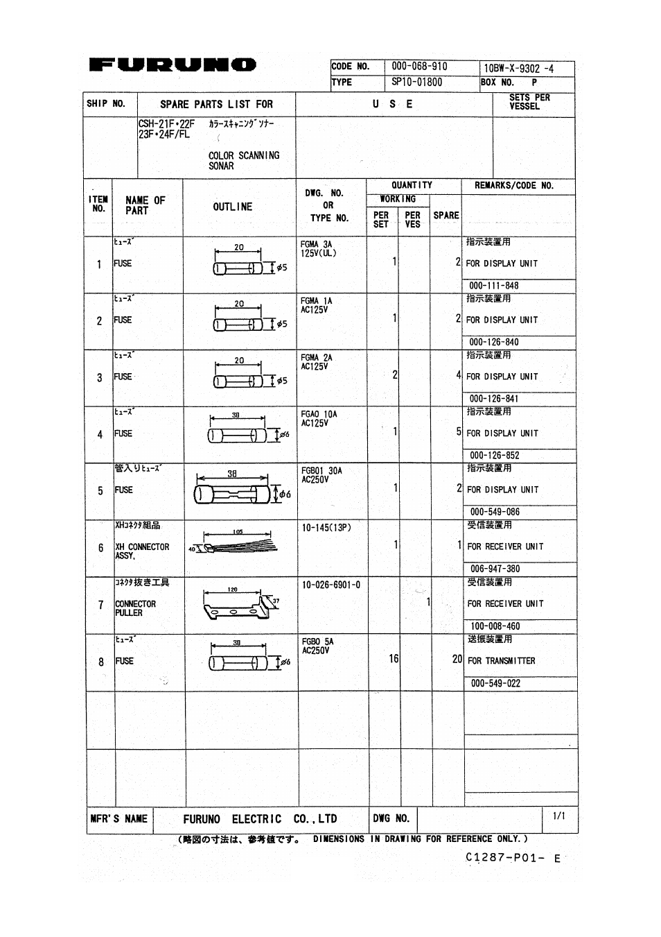 Furuno CSH-24F User Manual | Page 54 / 98