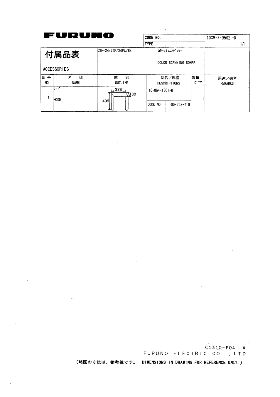 Furuno CSH-24F User Manual | Page 78 / 98
