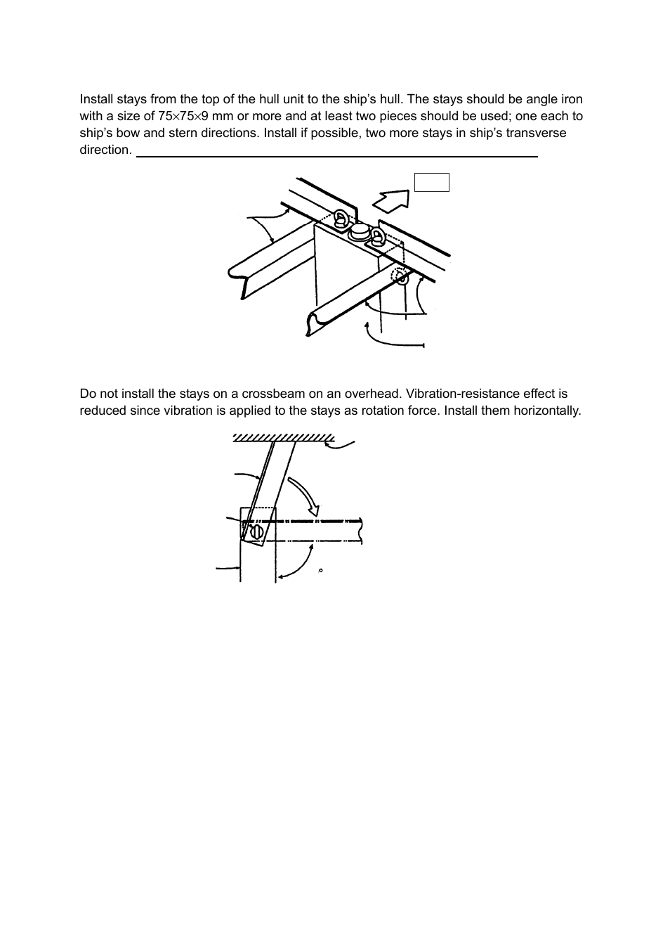 7 1.1.5 installing stays (anti-vibration measure) | Furuno FSV-30S User Manual | Page 13 / 80