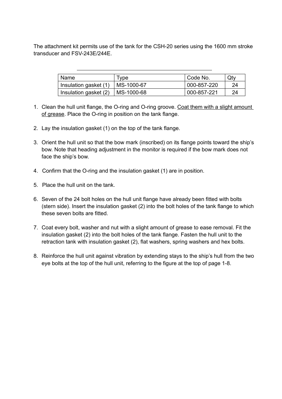 8 installing the attachment kit (option) | Furuno FSV-30S User Manual | Page 21 / 80