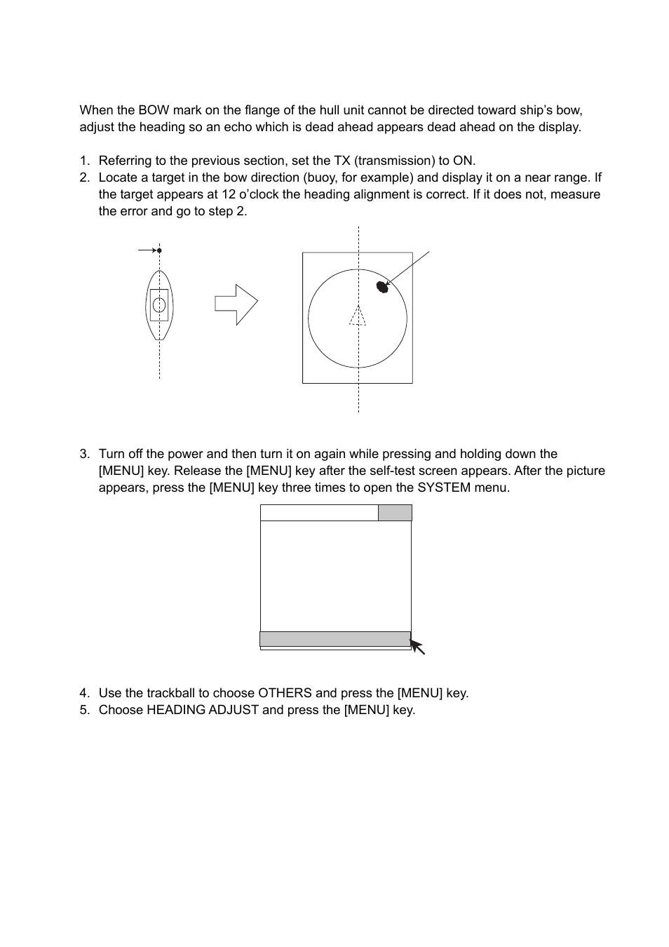 2 heading adjustment | Furuno FSV-30S User Manual | Page 45 / 80