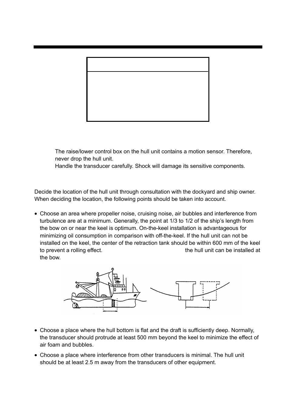 Mounting the equipment, 1 hull unit, Notice | Furuno FSV-30S User Manual | Page 7 / 80