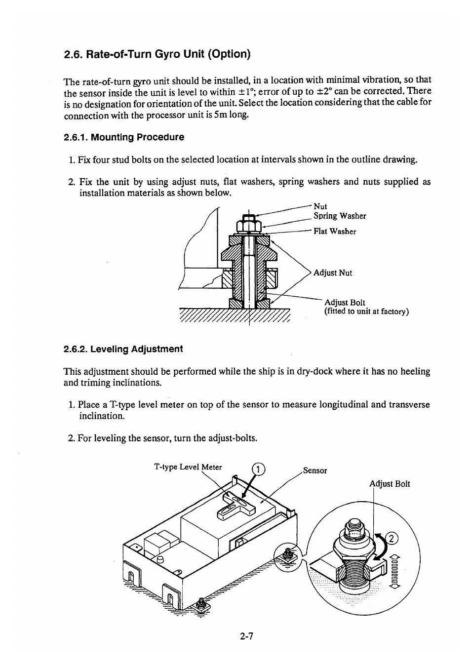Rate-of-turn gyro unit (option) | Furuno DS-30 User Manual | Page 18 / 116