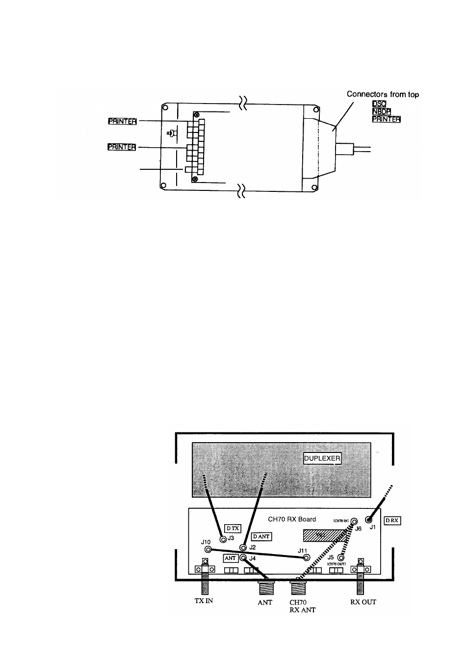 Printer interface, Modification of antenna circuit, Refer to page s-1 | Figure 10 cable entrance of printer interface | Furuno FM-8700 User Manual | Page 20 / 46