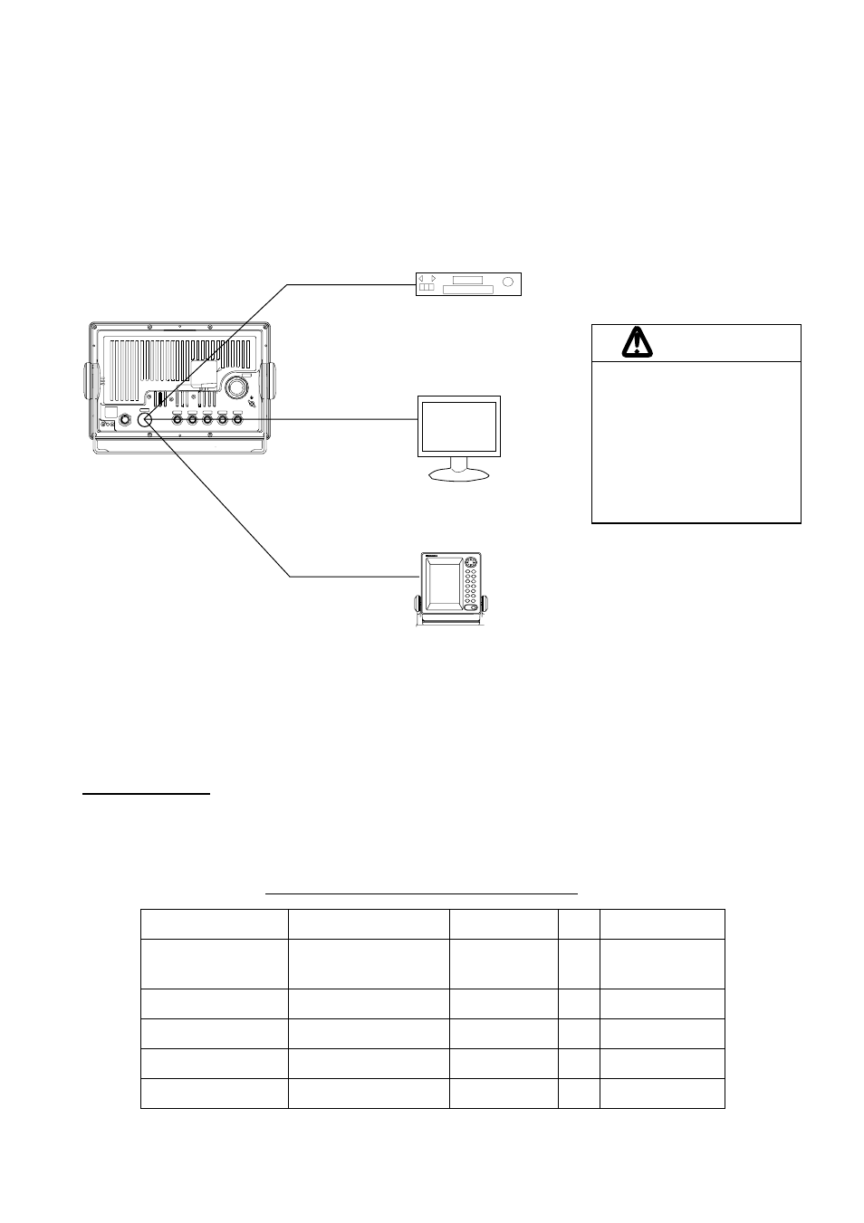 Caution, 1 connecting video equipment | Furuno MARINE RADAR 1823C User Manual | Page 68 / 100
