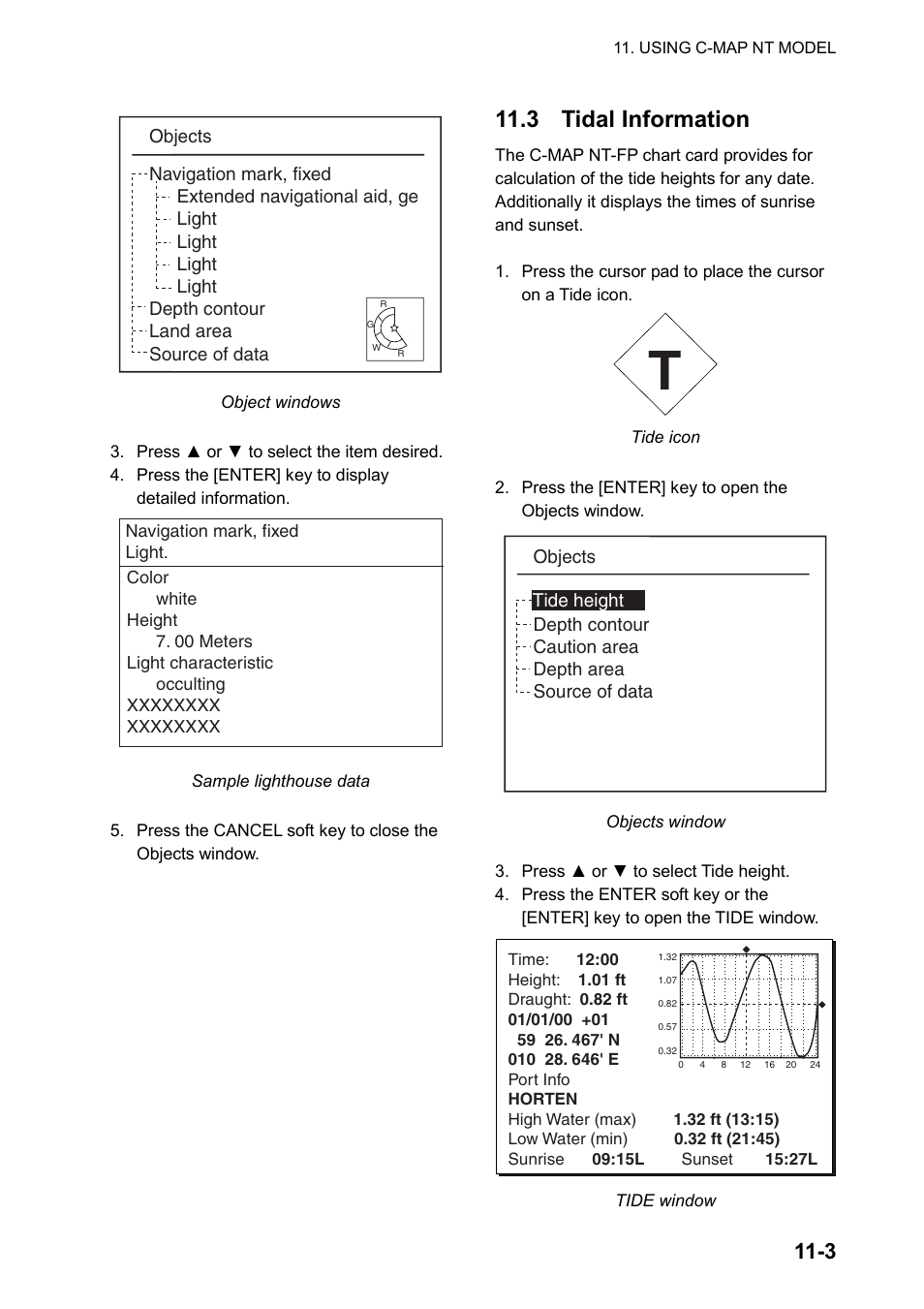 3 tidal information | Furuno GP-1650WD User Manual | Page 73 / 96