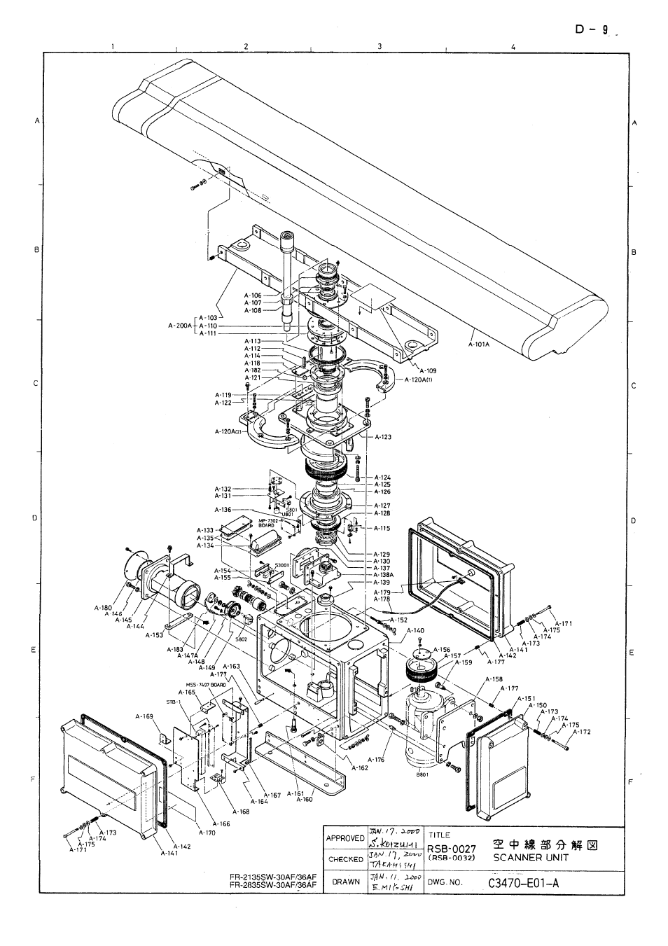 Furuno FR-2805 Series User Manual | Page 160 / 169