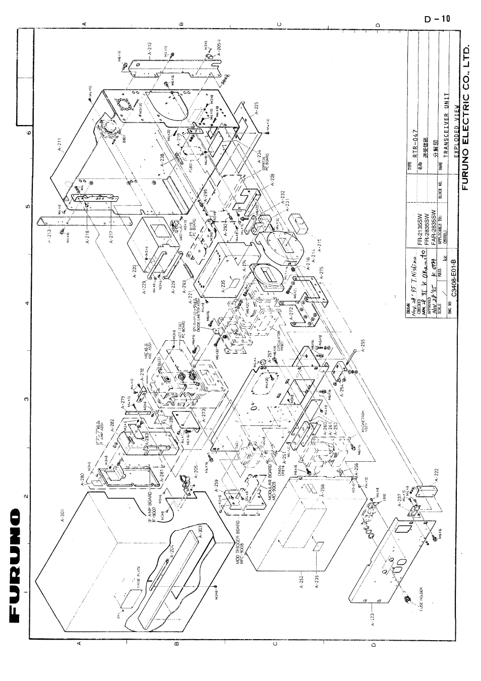 Furuno FR-2805 Series User Manual | Page 161 / 169