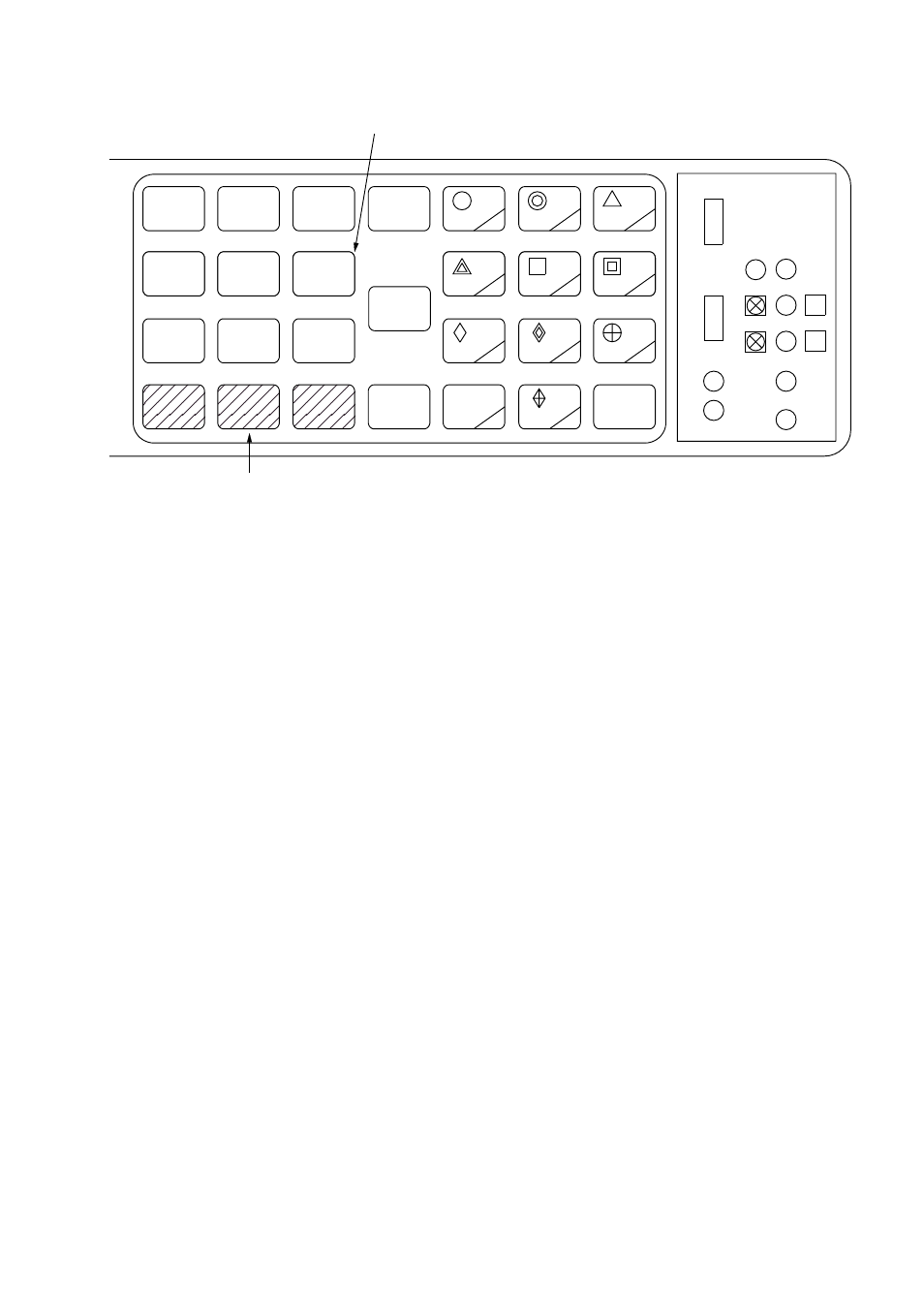 Plotting keypad and tuning compartment, Keys for arpa (optional in r-type), Keys for video plotter (optional) | Furuno FR-2805 Series User Manual | Page 20 / 169