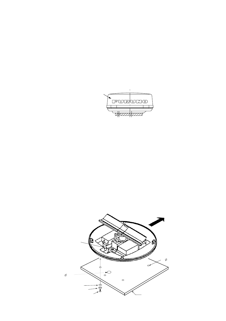 4 mounting the antenna unit of model1833c-bb, Mounting considerations, Mounting the antenna unit of model1833c-bb | Furuno NAVNET 1933C-BB User Manual | Page 23 / 92