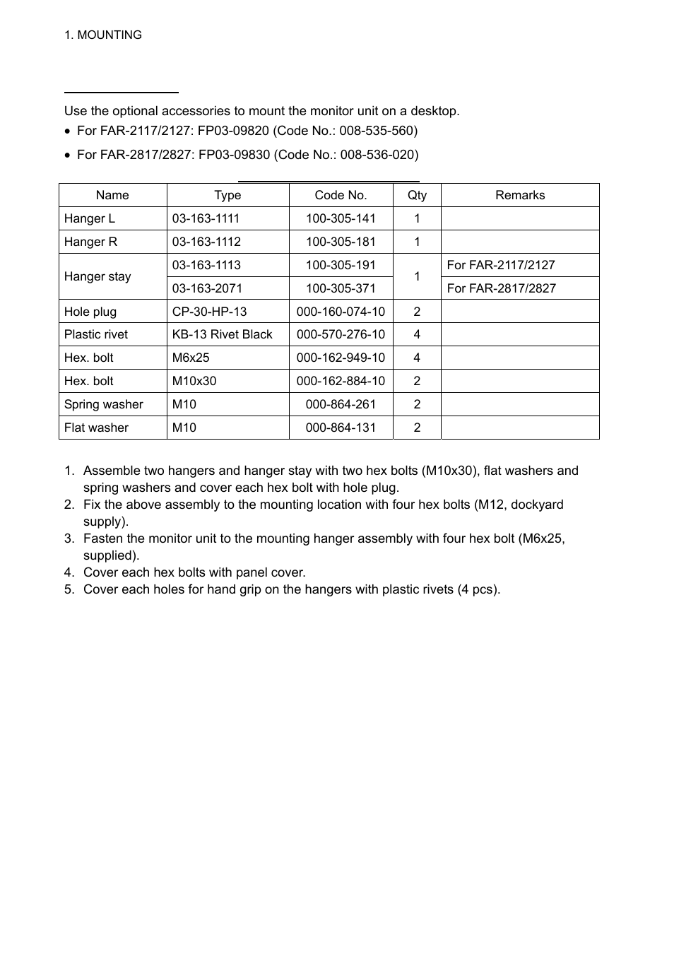 Furuno 2127 User Manual | Page 16 / 136