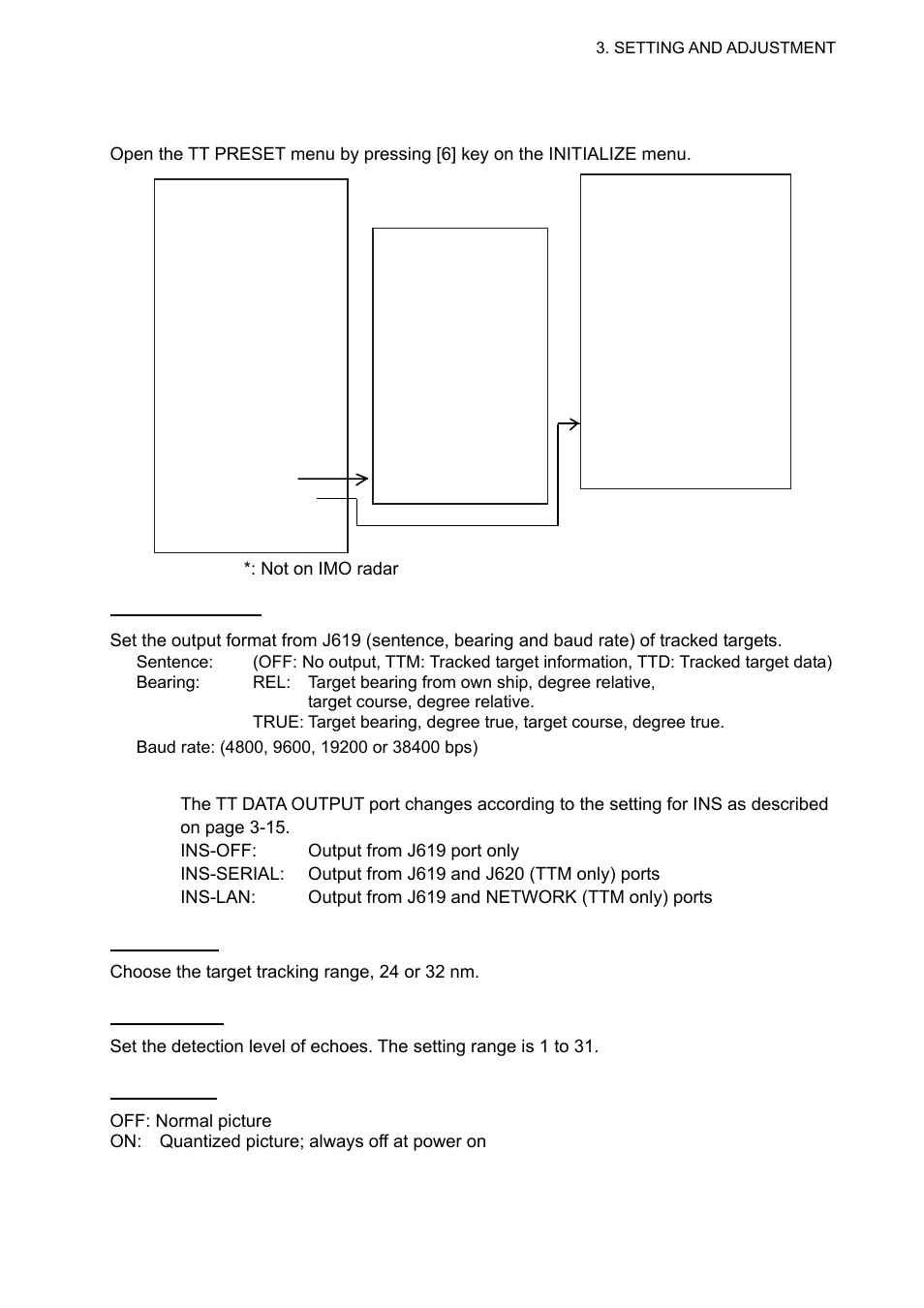 13 tt preset menu setting | Furuno 2127 User Manual | Page 51 / 136