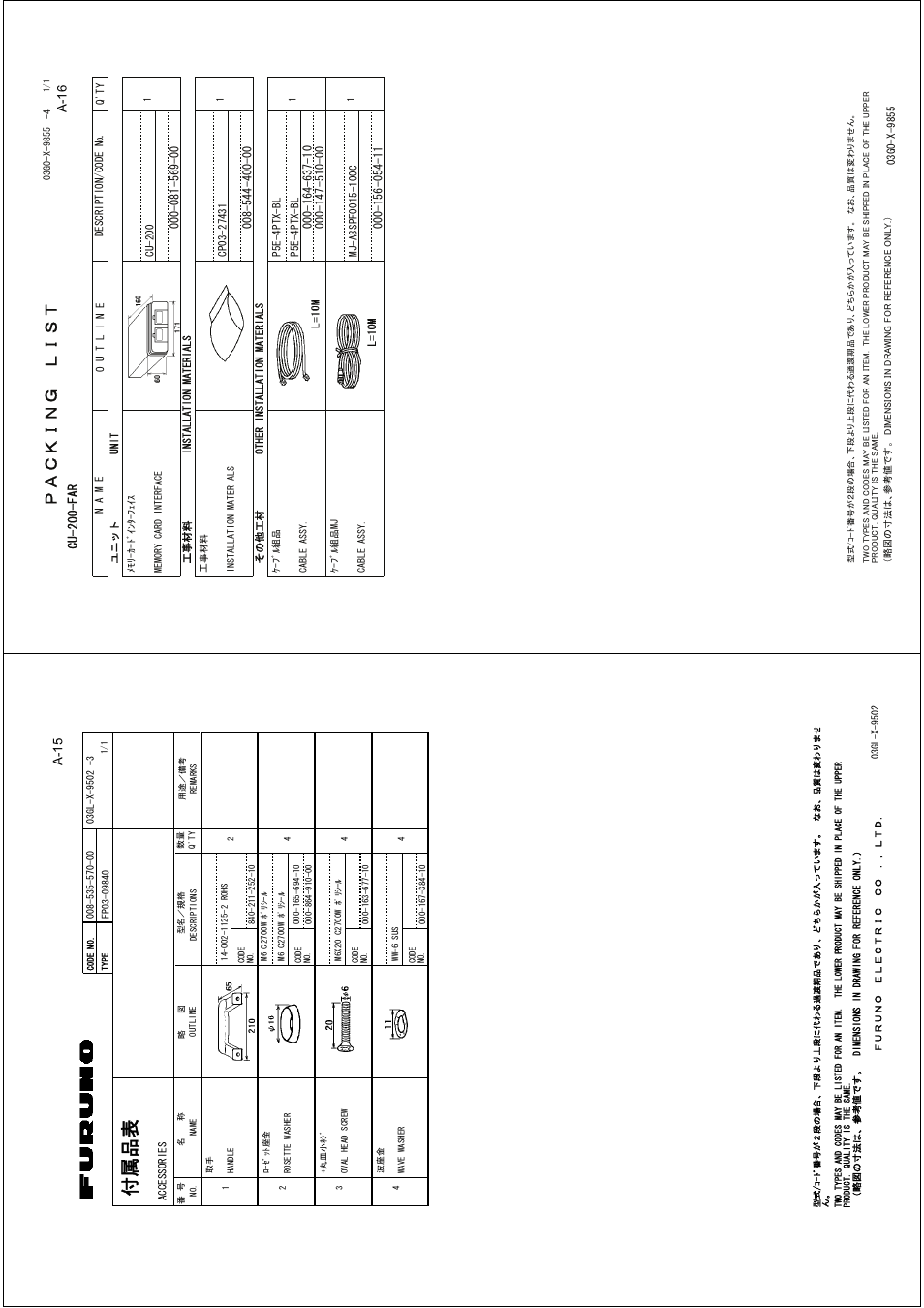 A-16, A-15 | Furuno 2127 User Manual | Page 92 / 136