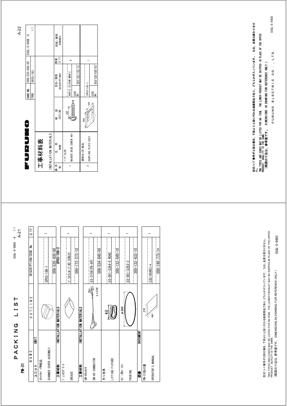 Ꮏ੐ ᧚ ᢱ, A-22, A-21 | Furuno 2127 User Manual | Page 95 / 136