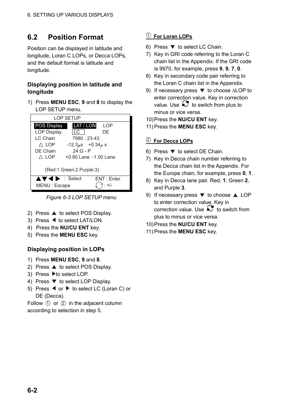 2 position format | Furuno DUAL GPS GP-150-DUAL User Manual | Page 46 / 130