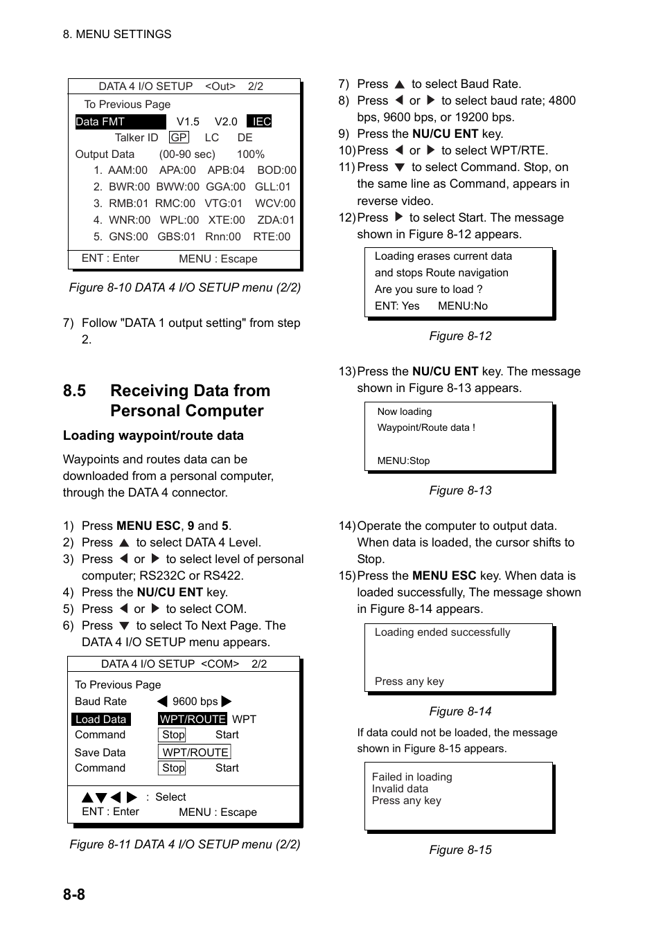 5 receiving data from personal computer | Furuno DUAL GPS GP-150-DUAL User Manual | Page 60 / 130