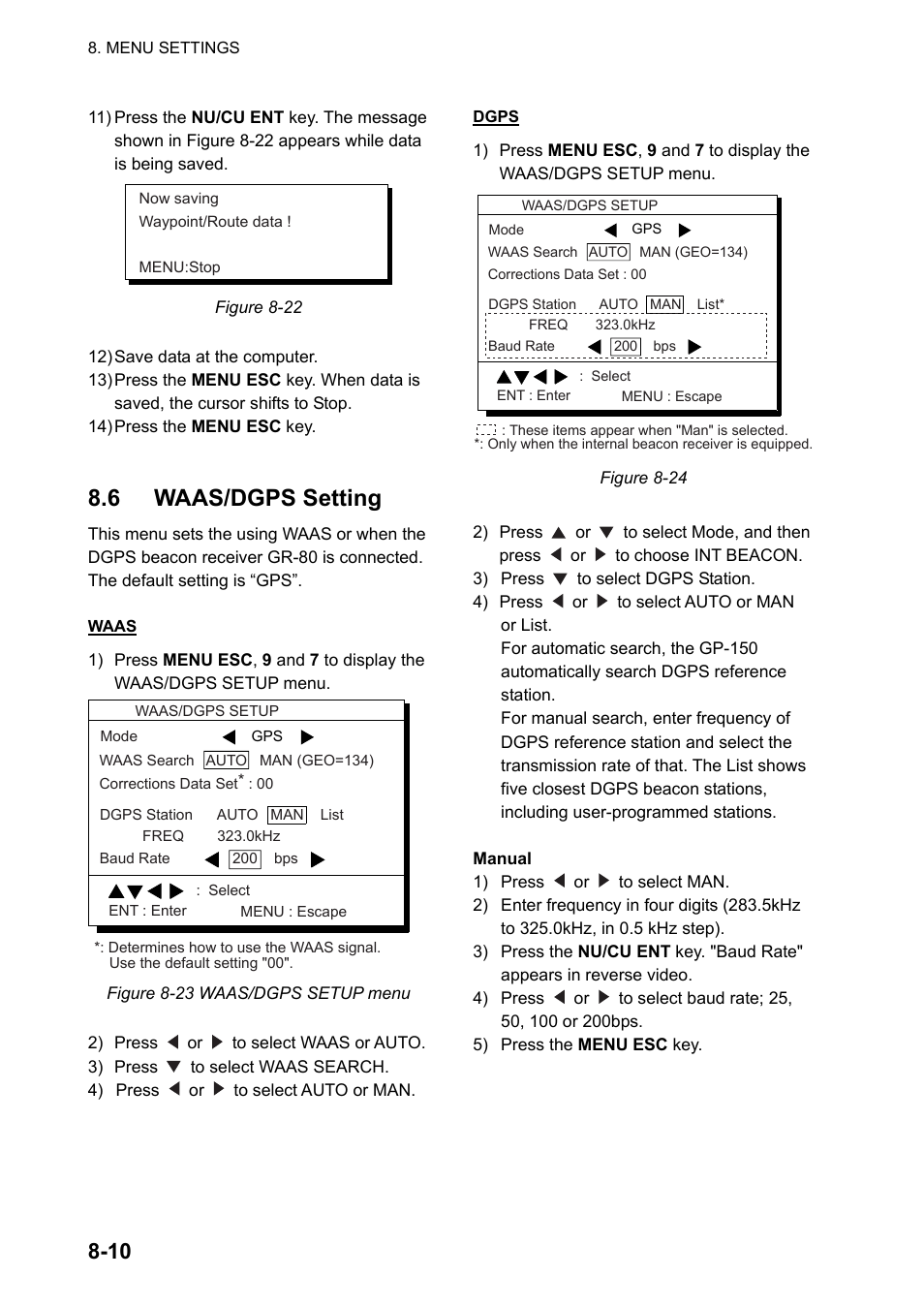 6 waas/dgps setting | Furuno DUAL GPS GP-150-DUAL User Manual | Page 62 / 130