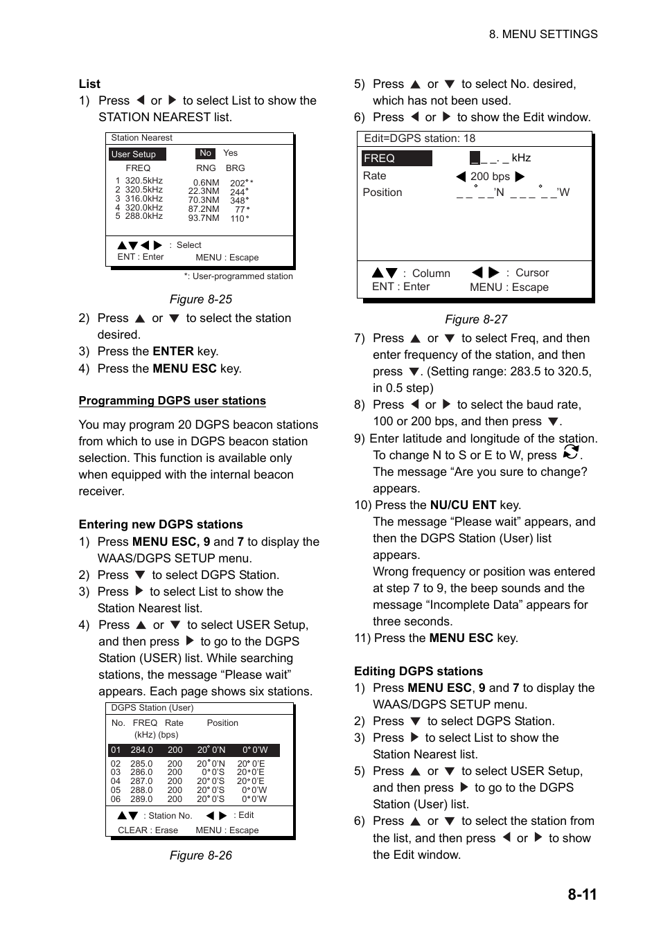 7 gps monitor display | Furuno DUAL GPS GP-150-DUAL User Manual | Page 63 / 130