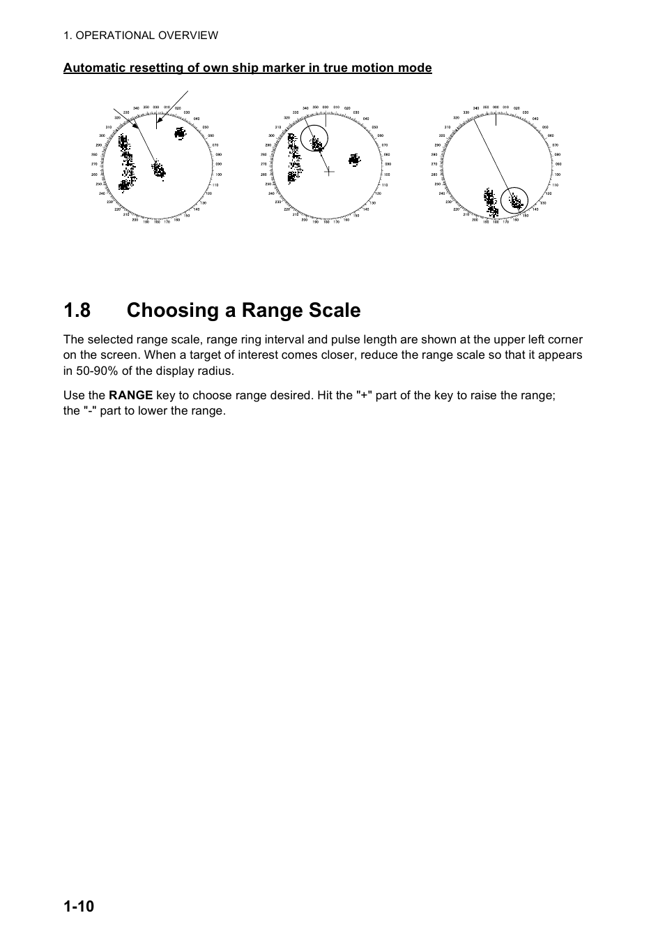 8 choosing a range scale | Furuno FR-8122 EU User Manual | Page 21 / 120