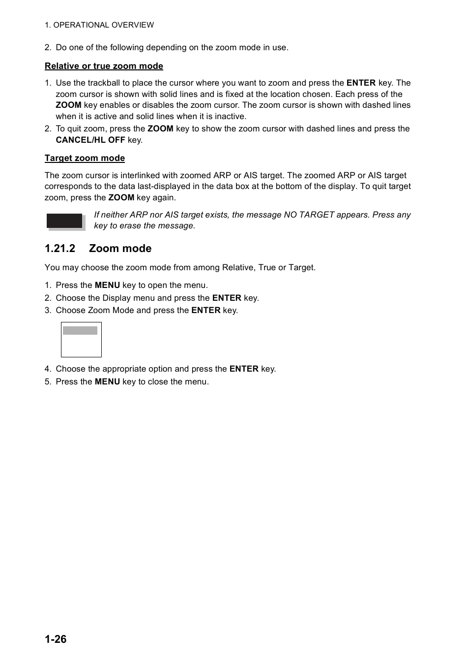 2 zoom mode | Furuno FR-8122 EU User Manual | Page 37 / 120