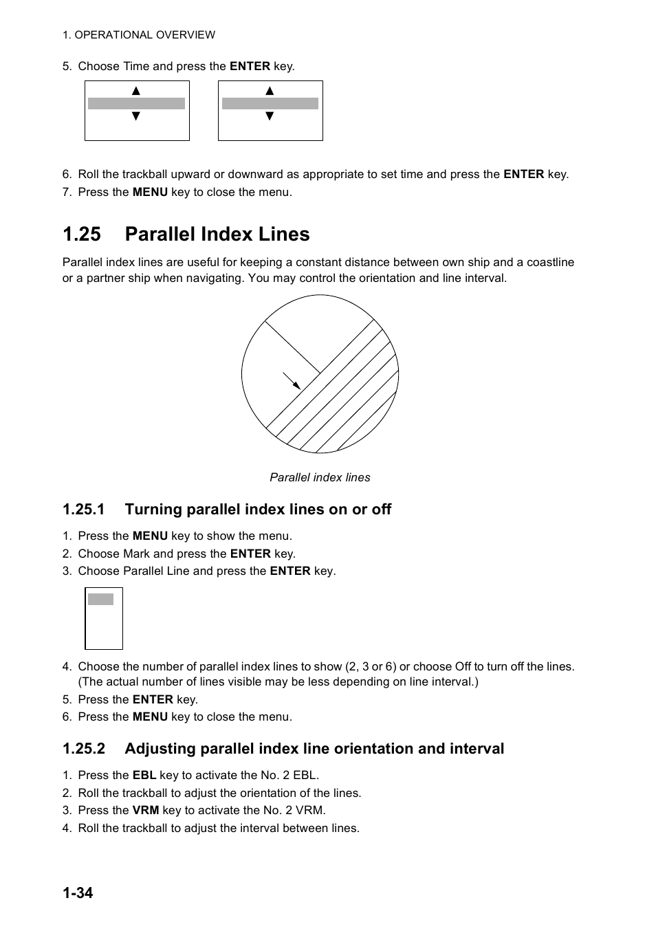 25 parallel index lines | Furuno FR-8122 EU User Manual | Page 45 / 120