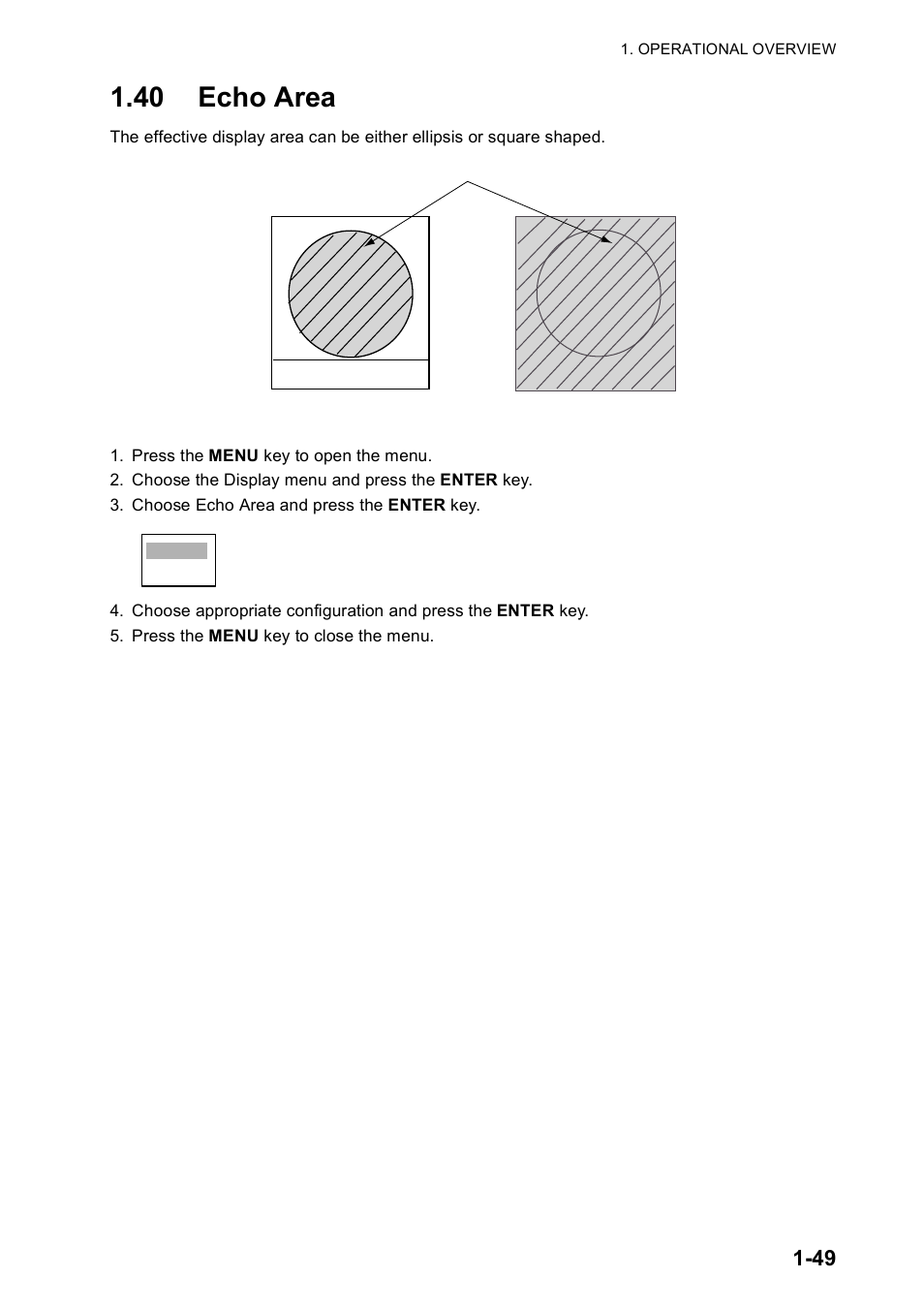 40 echo area | Furuno FR-8122 EU User Manual | Page 60 / 120