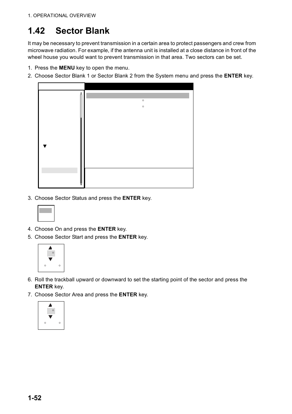 42 sector blank | Furuno FR-8122 EU User Manual | Page 63 / 120