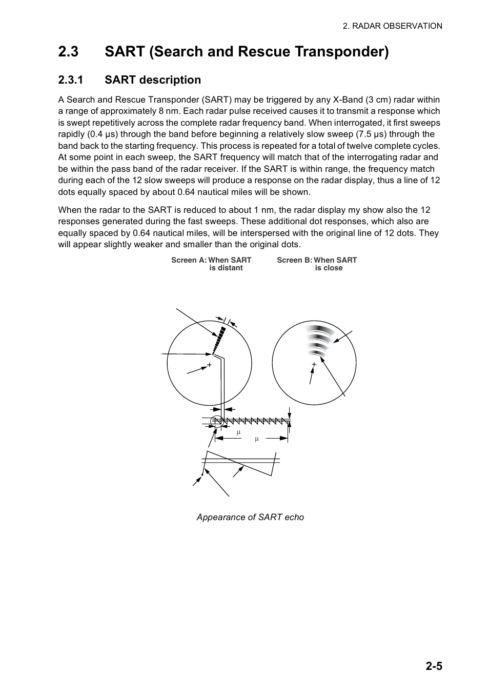 3 sart (search and rescue transponder), 1 sart description | Furuno FR-8122 EU User Manual | Page 72 / 120