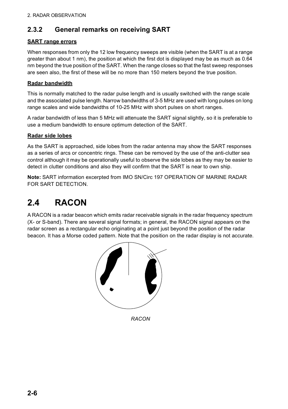 4 racon | Furuno FR-8122 EU User Manual | Page 73 / 120