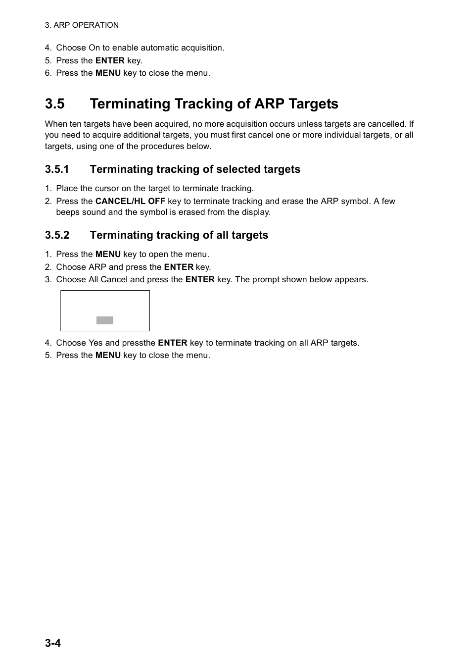 5 terminating tracking of arp targets | Furuno FR-8122 EU User Manual | Page 77 / 120