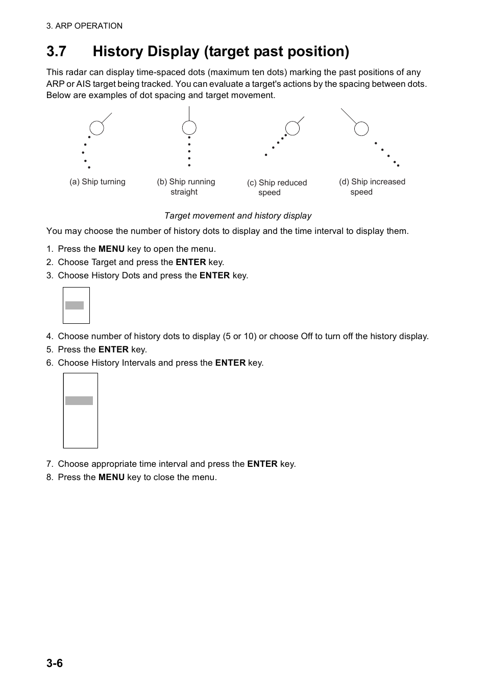 7 history display (target past position) | Furuno FR-8122 EU User Manual | Page 79 / 120