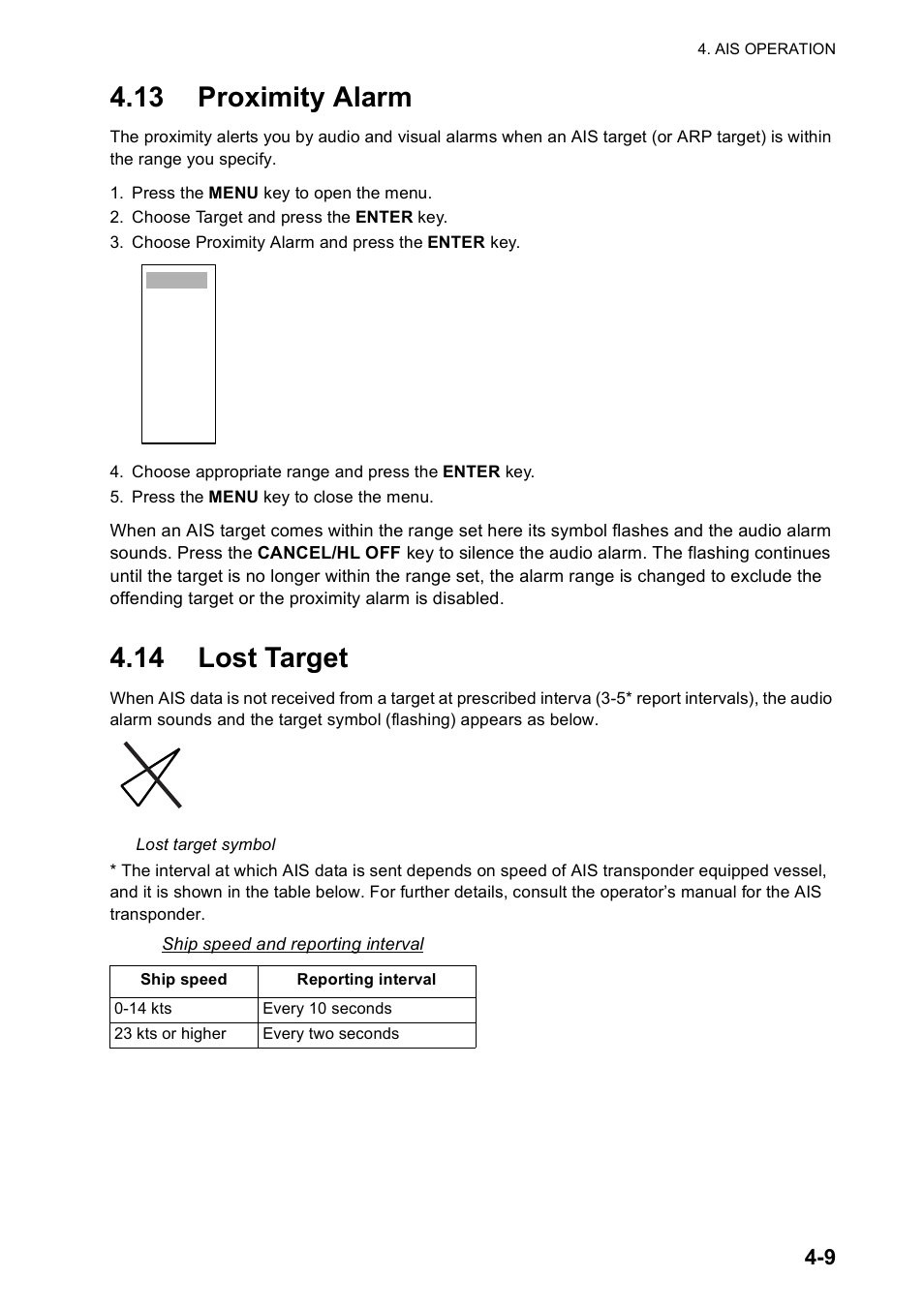 13 proximity alarm, 14 lost target | Furuno FR-8122 EU User Manual | Page 92 / 120