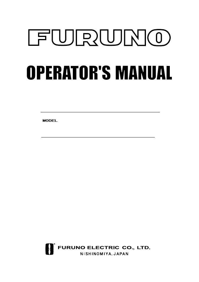 Furuno GP-1650WDF User Manual | 113 pages