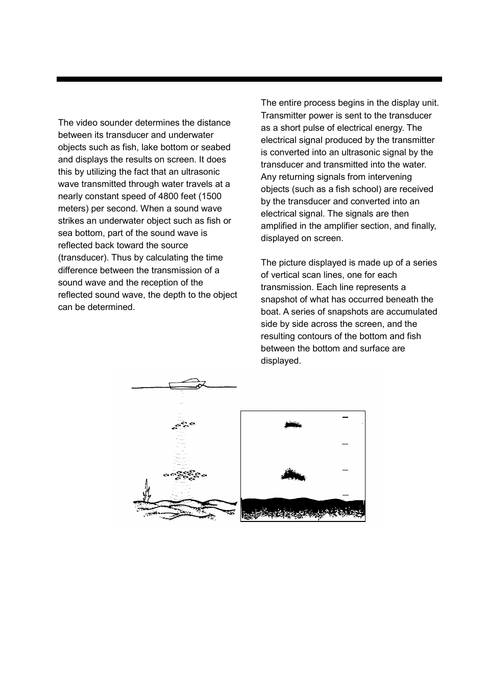 Video sounder operation, 1 principle of operation | Furuno GP-1650WDF User Manual | Page 15 / 113