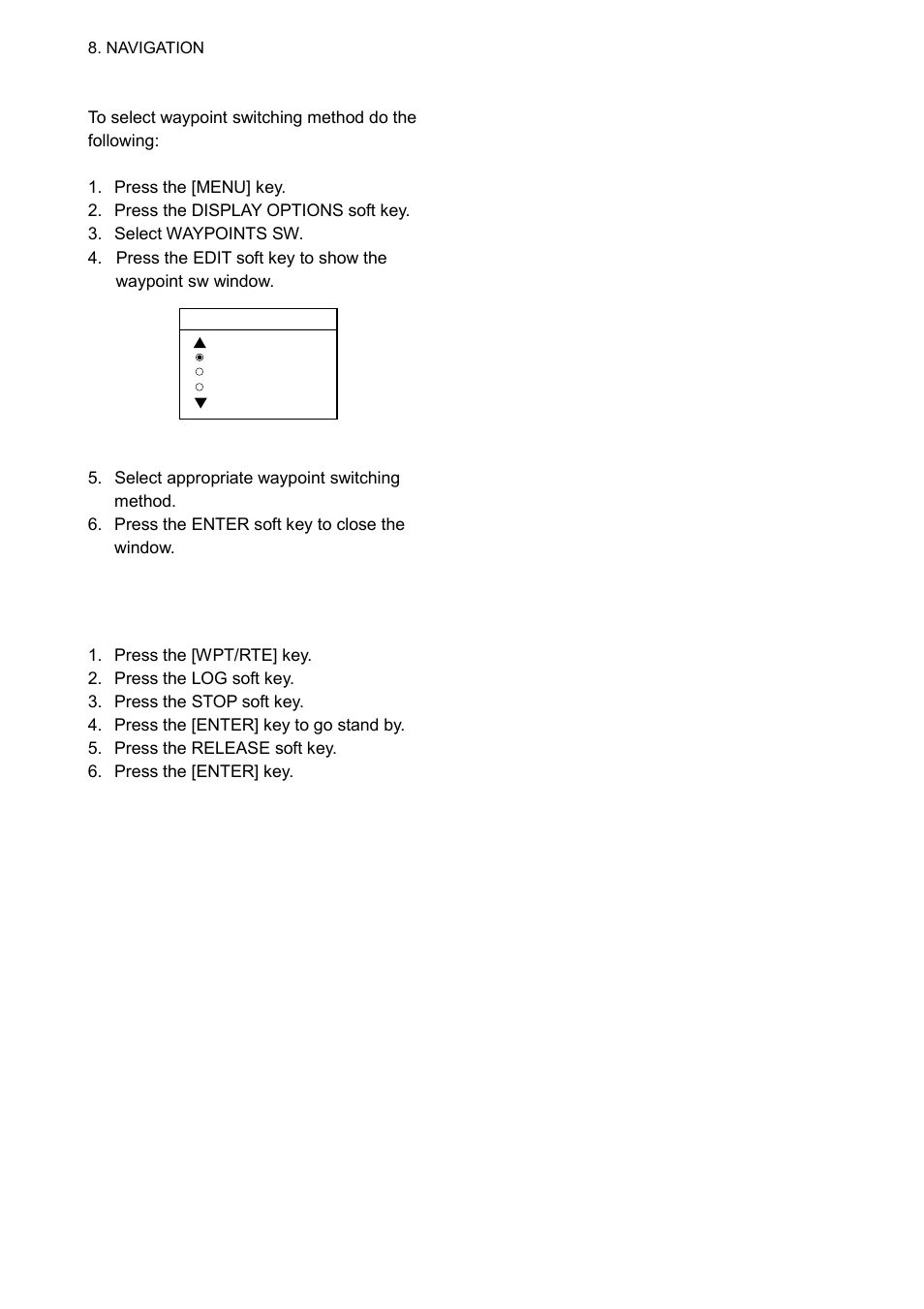 5 canceling navigation | Furuno GP-1650WDF User Manual | Page 62 / 113