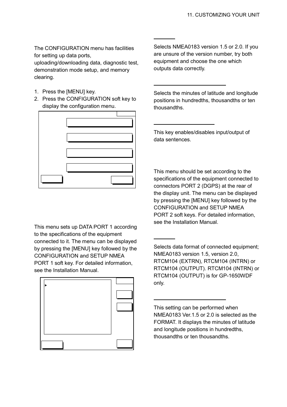 5 configuration menu | Furuno GP-1650WDF User Manual | Page 81 / 113