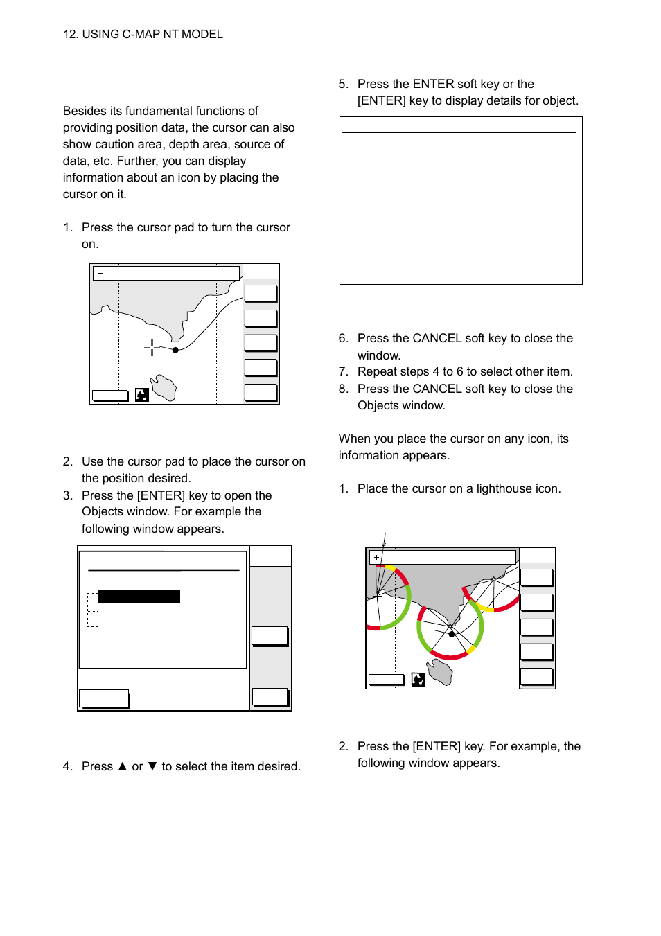 2 cursor and data display | Furuno GP-1650WDF User Manual | Page 86 / 113