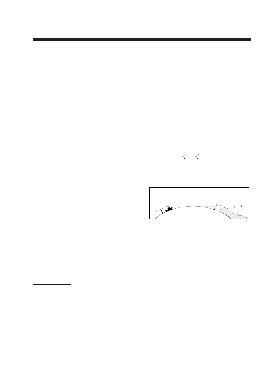 Interpreting the display, 1 the radar wave and radar horizon, 2 target properties and radar wave reflection | Furuno 841 MARK-2 User Manual | Page 33 / 58