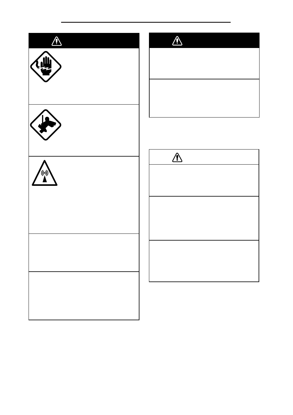 Safety instructions for the operator, Caution, Warning | Furuno 841 MARK-2 User Manual | Page 4 / 58