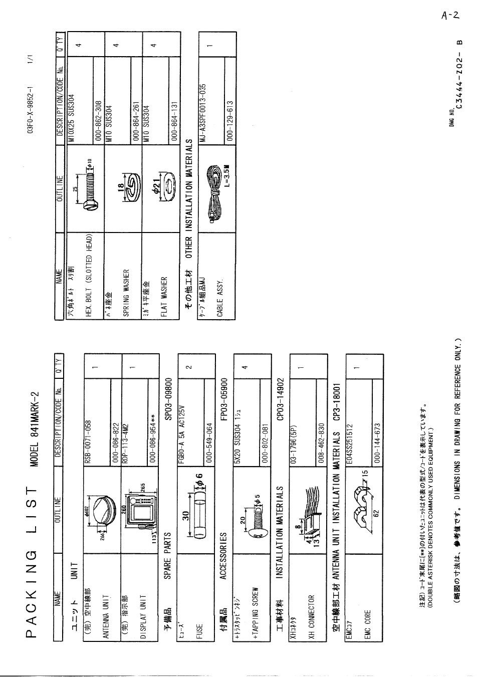 Furuno 841 MARK-2 User Manual | Page 52 / 58