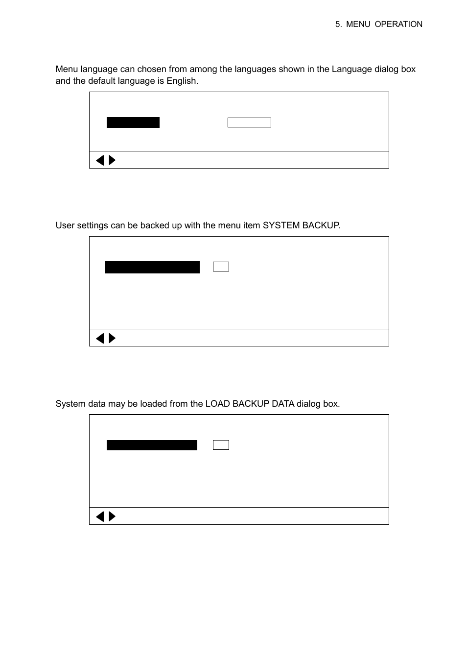9 system backup, 10 loading backup data | Furuno CH-300 User Manual | Page 105 / 124