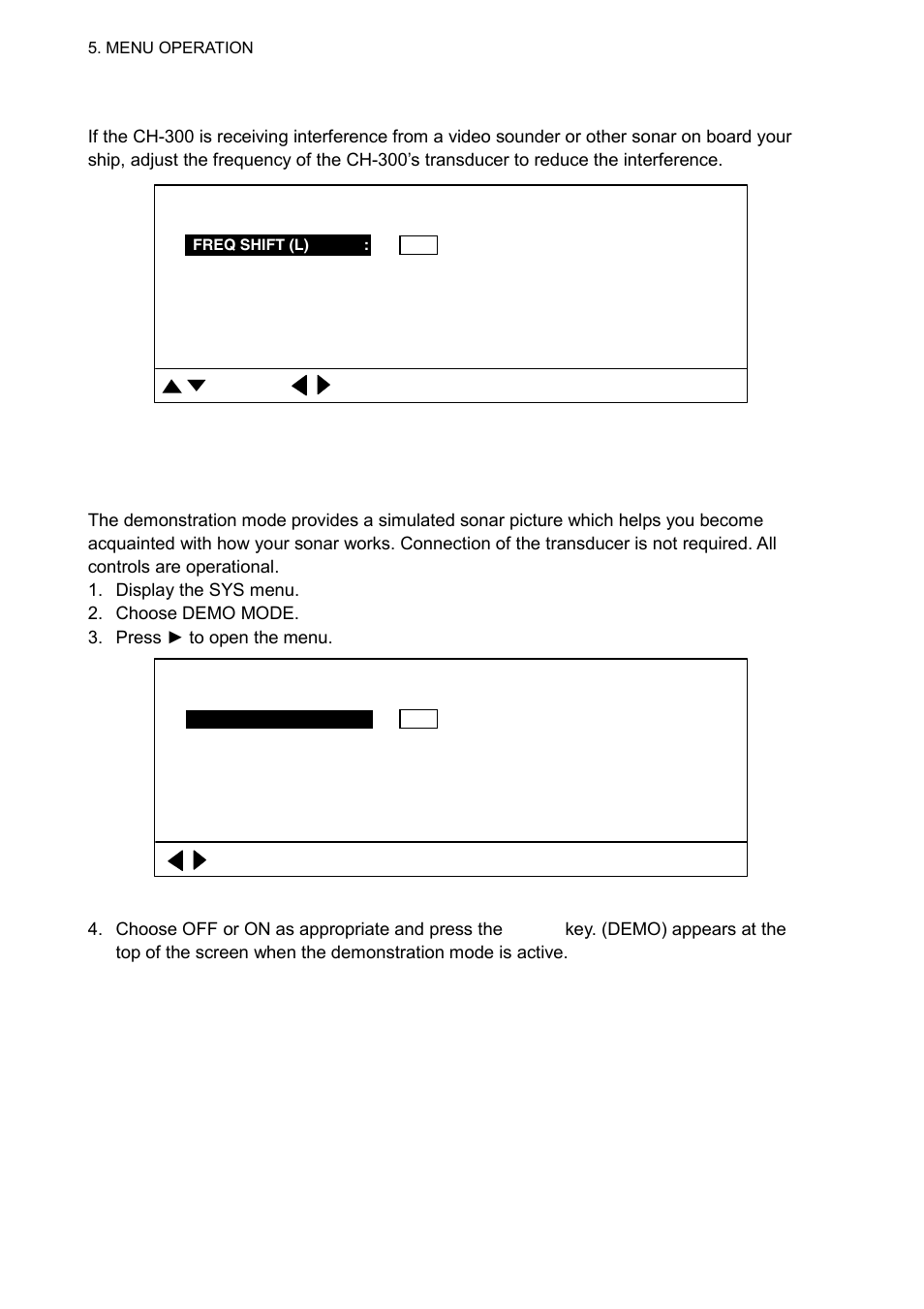 12 demonstration mode | Furuno CH-300 User Manual | Page 106 / 124