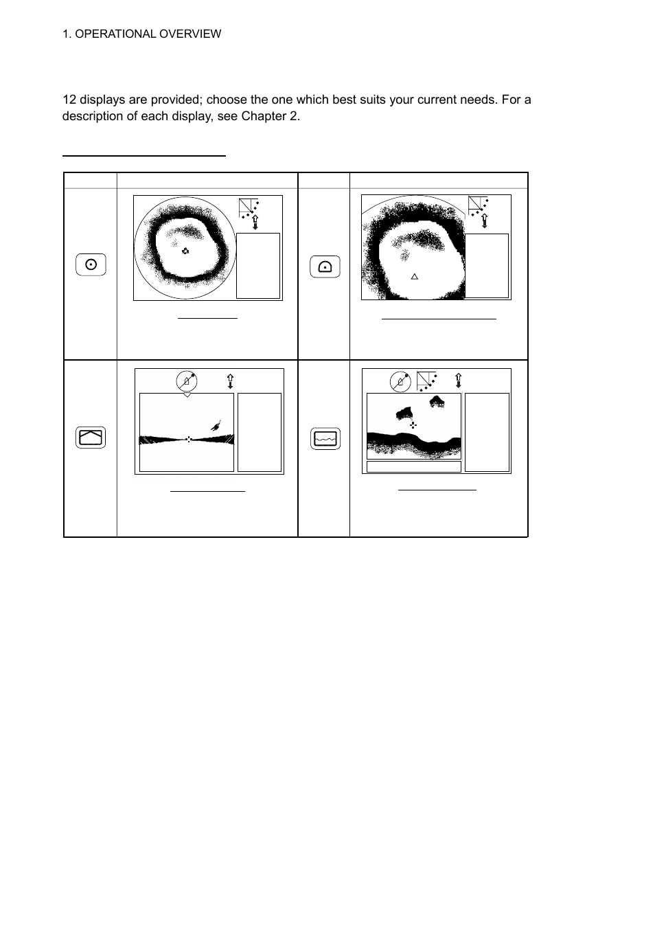 6 choosing a display, Single-frequency displays | Furuno CH-300 User Manual | Page 16 / 124