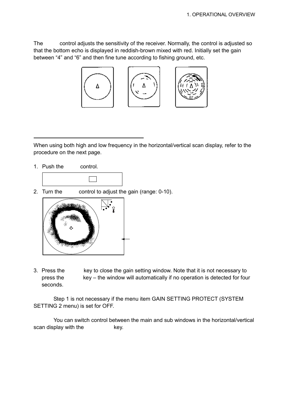 9 adjusting the gain | Furuno CH-300 User Manual | Page 23 / 124